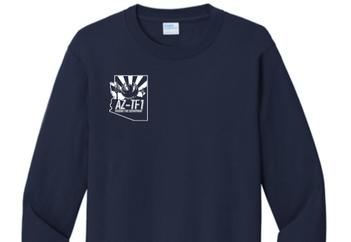 A long sleeved blue shirtAI-generated content may be incorrect.